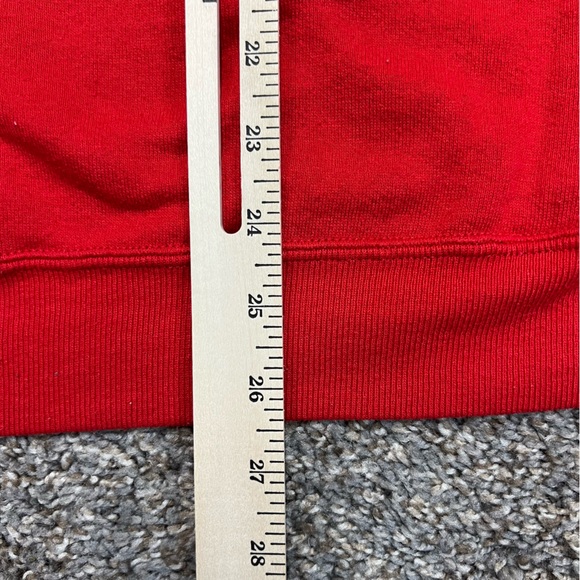 Vintage Jerzees sweatshirt mens XL extra large red crewneck blank USA 90s solid - Picture 11 of 11